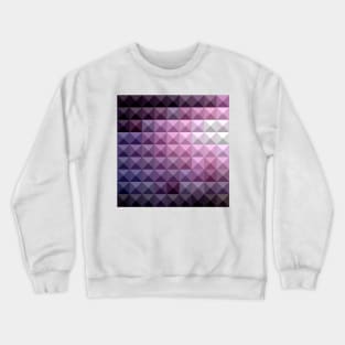 Russian Violet Abstract Low Polygon Background Crewneck Sweatshirt